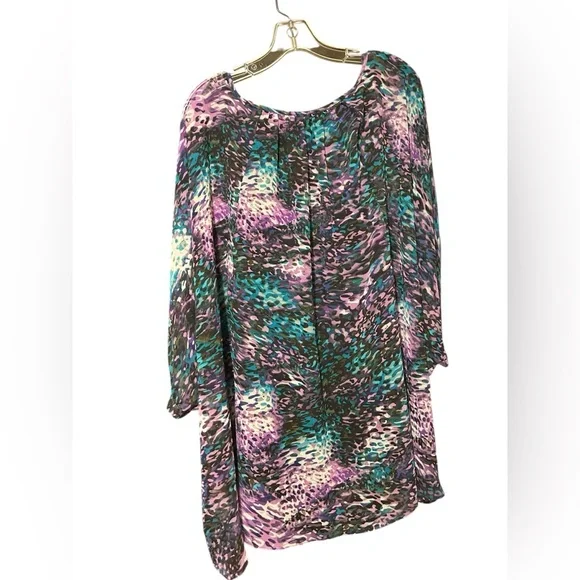 Jennifer Lopez Purple and Blue Patterned Tunic - Picture 6 of 10